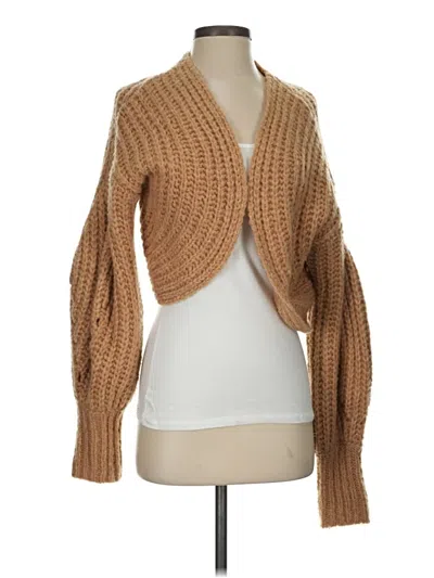 Pre-owned Anthropologie Cardigan Sweater In Brown