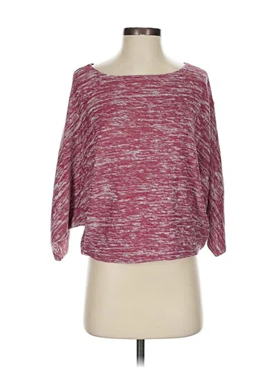 Pre-owned Anthropologie Cardigan Sweater In Burgundy