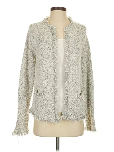 Pre-owned Anthropologie Cardigan Sweater In Gray