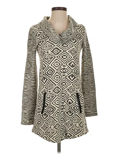 Pre-owned Anthropologie Cardigan Sweater In Gray