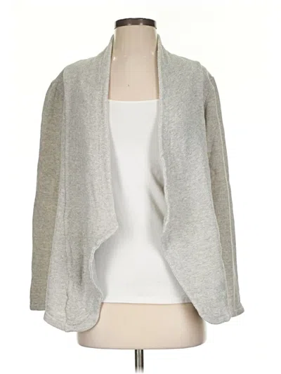 Pre-owned Anthropologie Cardigan Sweater In Gray