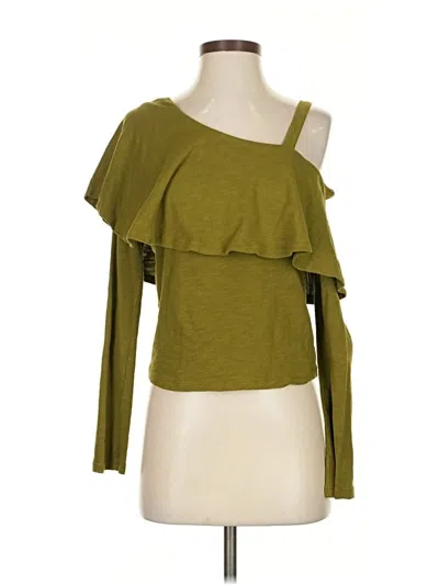 Pre-owned Anthropologie Cardigan Sweater In Green