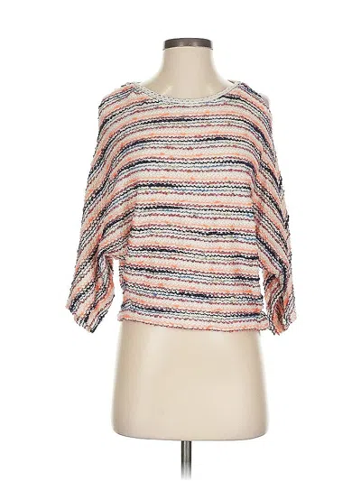 Pre-owned Anthropologie Cardigan Sweater In Orange