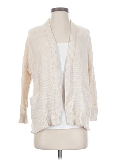 Pre-owned Anthropologie Cardigan Sweater In Tan