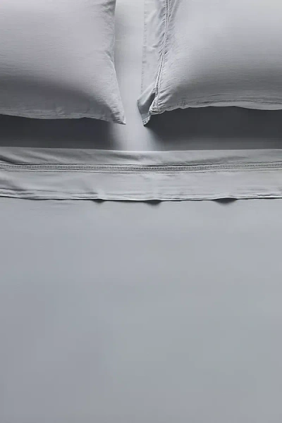 Anthropologie Carmo Organic Cotton Sateen Duvet Cover In Gray