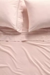 Anthropologie Willow Solid Sateen Sheet Set In Pink