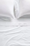 Anthropologie Willow Solid Sateen Sheet Set In White
