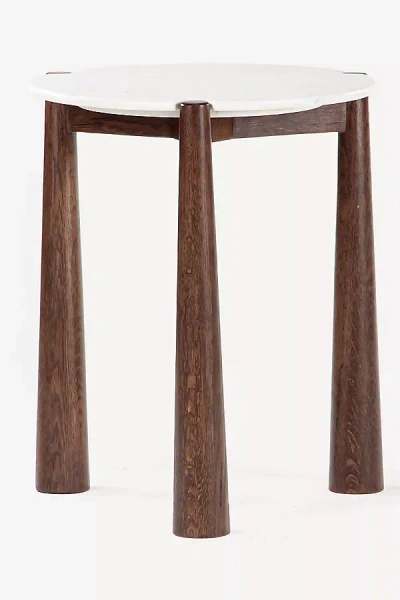 Anthropologie Carver Oak Side Table