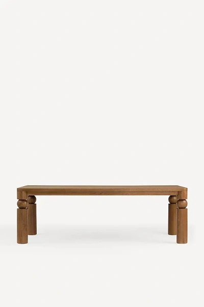 Anthropologie Cas Rectangular Turned Wood Dining Table In Brown