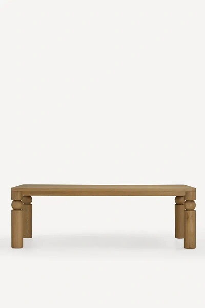 Anthropologie Cas Rectangular Turned Wood Dining Table In Brown