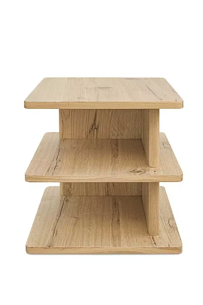 Anthropologie Case Oak Side Table