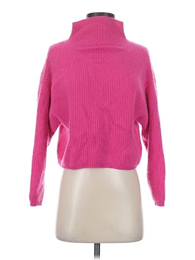 Pre-owned Anthropologie Cashmere Pullover Sweater In Pink