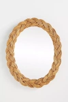 Anthropologie Castello Rattan Wall Mirror In Brown
