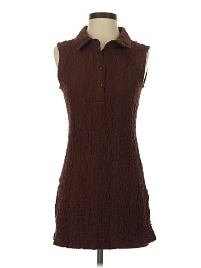 Pre-owned Anthropologie Casual Dress In Brown