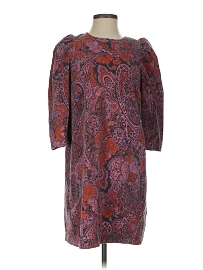 Pre-owned Anthropologie Casual Dress In Burgundy