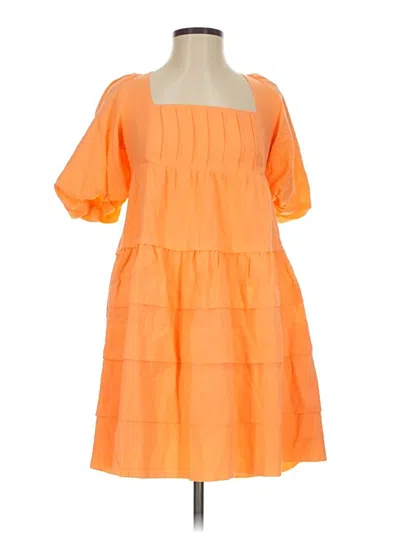 Pre-owned Anthropologie Casual Dress In Orange
