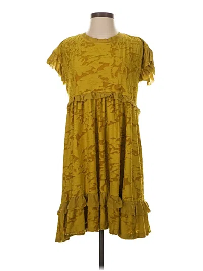 Anthropologie Casual Dress In Yellow