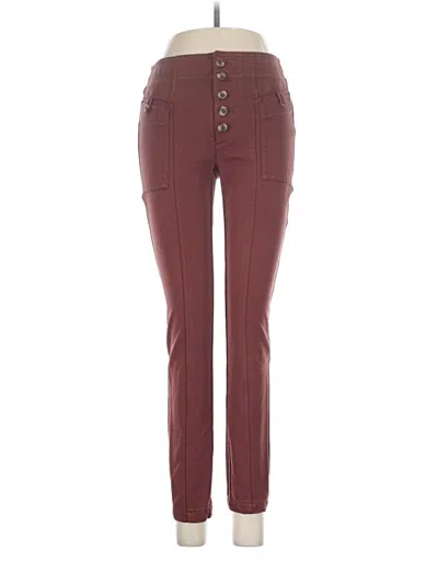 Pre-owned Anthropologie Casual Pants In Burgundy