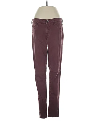 Pre-owned Anthropologie Casual Pants In Burgundy