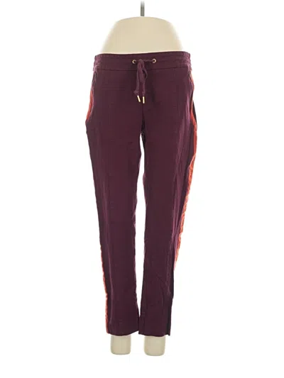 Pre-owned Anthropologie Casual Pants In Burgundy
