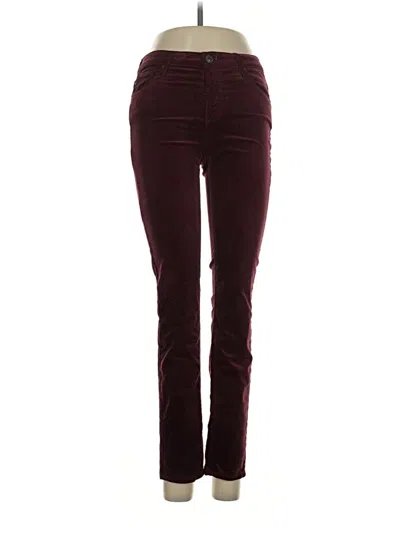 Pre-owned Anthropologie Casual Pants In Burgundy