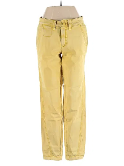 Pre-owned Anthropologie Casual Pants In Yellow