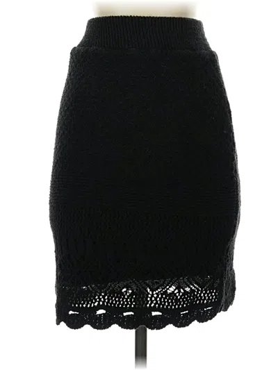 Pre-owned Anthropologie Casual Skirt In Black