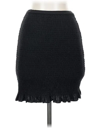 Pre-owned Anthropologie Casual Skirt In Black