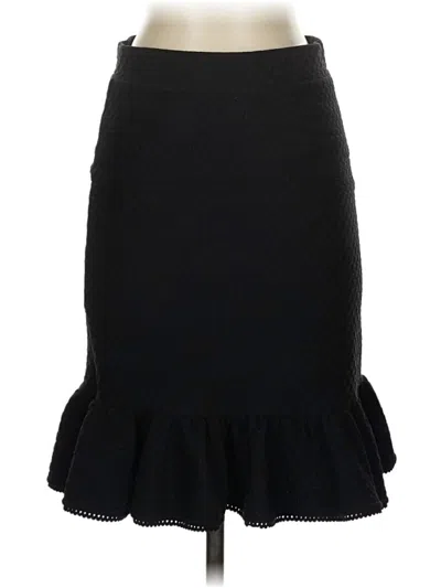 Pre-owned Anthropologie Casual Skirt In Black