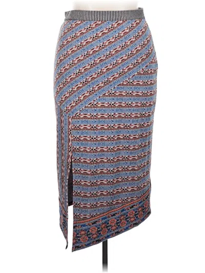 Pre-owned Anthropologie Casual Skirt In Blue