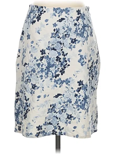 Pre-owned Anthropologie Casual Skirt In Blue