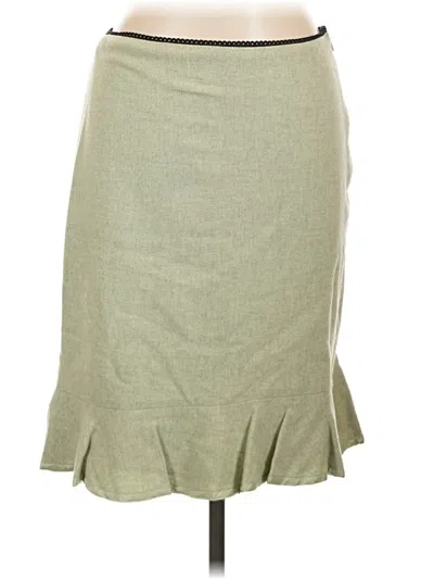 Pre-owned Anthropologie Casual Skirt In Green
