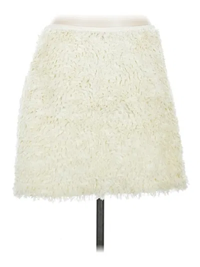 Pre-owned Anthropologie Casual Skirt In Ivory