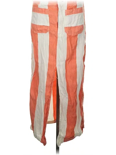 Pre-owned Anthropologie Casual Skirt In Orange