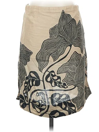 Pre-owned Anthropologie Casual Skirt In Tan
