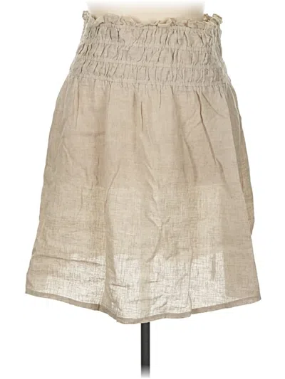 Pre-owned Anthropologie Casual Skirt In Tan