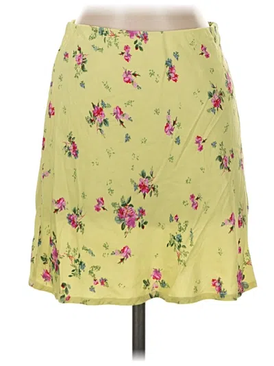 Pre-owned Anthropologie Casual Skirt In Yellow