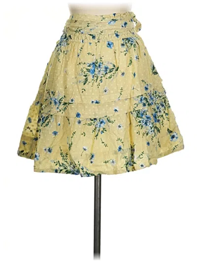 Pre-owned Anthropologie Casual Skirt In Yellow
