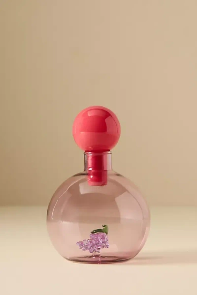 Anthropologie Catania Glass Vinegar Cruet In Pink