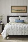 Anthropologie Cate Cotton Woven Quilt In White