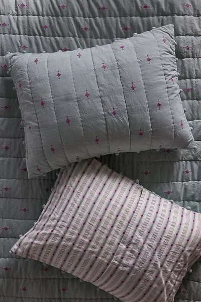 Anthropologie Cate Woven Cotton Shams, Set Of 2 In Animal Print