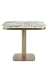 Anthropologie Celeste Onyx Marble 36" Dining Table In Multi