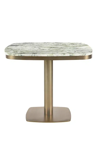 Anthropologie Celeste Onyx Marble 36" Dining Table In Multi