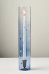 Anthropologie Celestial Etched Chimney Glass Candle Vase In Multi
