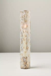 Anthropologie Celestial Etched Chimney Glass Candle Vase In Multi