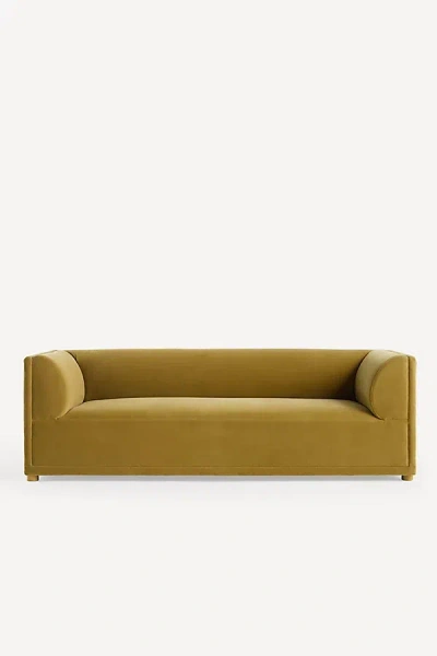 Anthropologie Celine 97" Velvet Armed Sofa