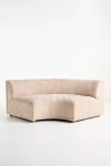 Anthropologie Celine Corduroy Modular Curved Corner Chair In Neutral
