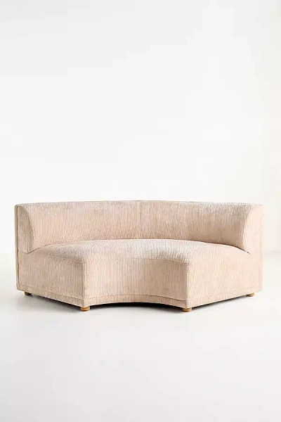 Anthropologie Celine Corduroy Modular Curved Corner Chair