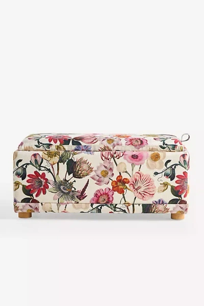 Anthropologie Celine Lana Small Storage Ottoman In Multi