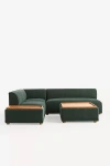 Anthropologie Celine Performance Weave Modular Armless Sofa In Green